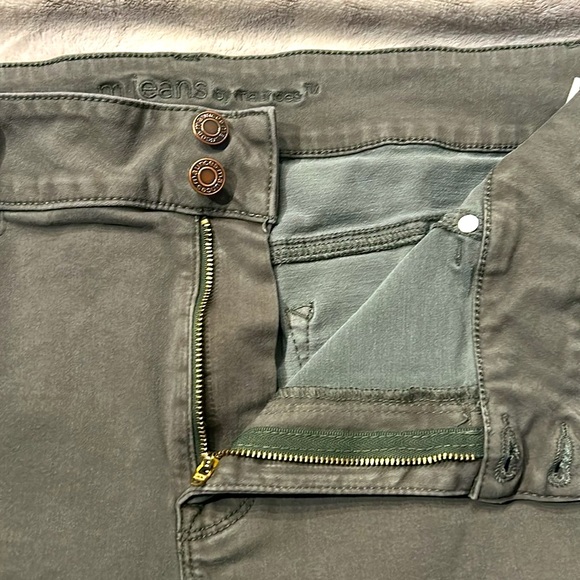 M jeans by Maurice’s High Rise Skinny Olive Green Size XL Regular - Picture 6 of 11